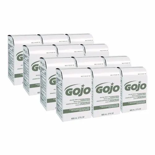GOJO® Ultra Mild Lotion Soap with Chloroxylenol Refill, Coconut Scent, 800 mL, 12/Carton