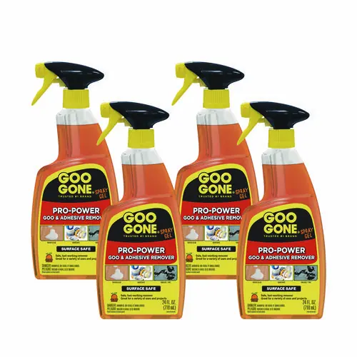 Goo Gone® Pro-Power Cleaner, Citrus Scent, 24 oz Spray Bottle, 4/Carton