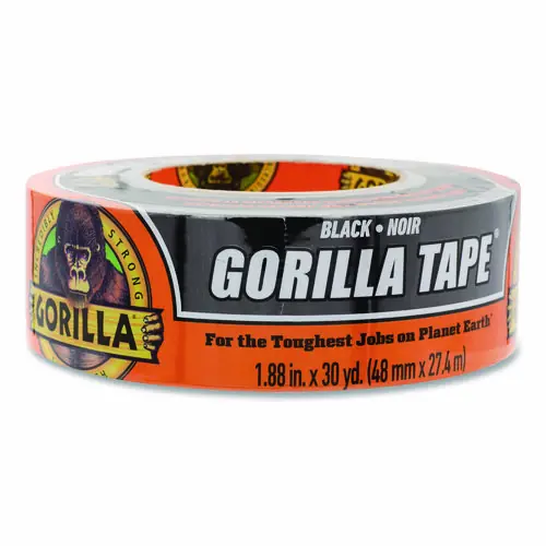 Gorilla® Gorilla Tape, 3" Core, 1.88" x 30 yds, Black