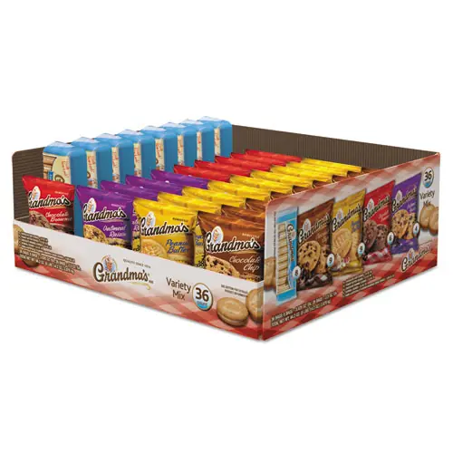 Grandma's® Cookies Variety Tray, 36 Count - 2.5 oz Packs