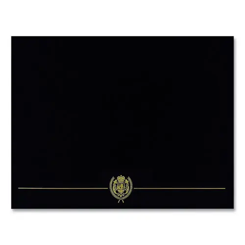 Great Papers!® Classic Crest Certificate Covers, Black, 5/Pack