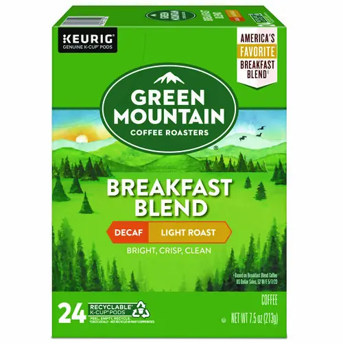 Green Mountain Coffee® Breakfast Blend Decaf Coffee K-Cups, 24/Box