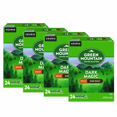 Green Mountain Coffee® Dark Magic Decaf Extra Bold Coffee K-Cups, 96/Carton