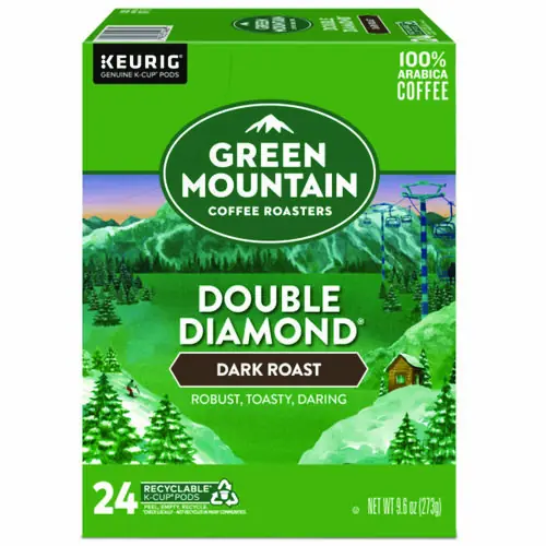 Green Mountain Coffee® Double Black Diamond Extra Bold Coffee K-Cups, 24/Box