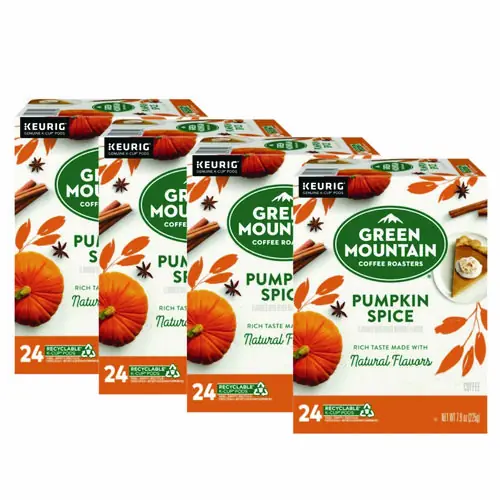 Green Mountain Coffee® Fair Trade Certified Pumpkin Spice Flavored Coffee K-Cups, 96/Carton