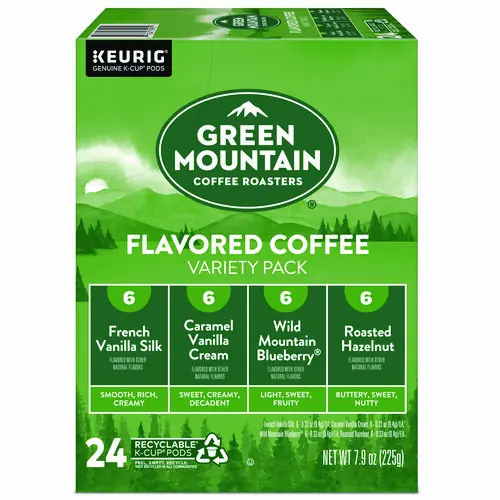 Green Mountain Coffee® Flavored Variety Coffee K-Cups, Assorted Flavors, 24/Box