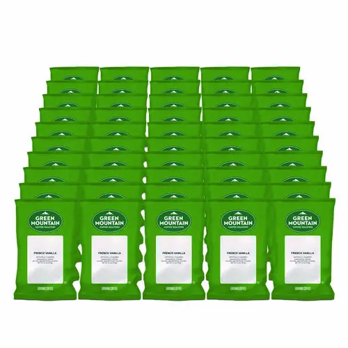 Green Mountain Coffee® French Vanilla Coffee Fraction Packs, 2.2 oz, 50/Carton