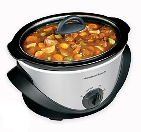 Hamilton Beach 4 Qt Slow Cooker, Dishwasher Safe, Warm Setting