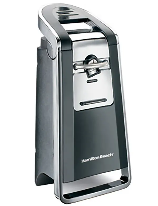 Hamilton Beach Electric Can Opener Black and Chrome
