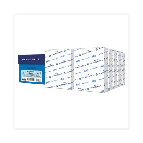 Hammermill® Colors Print Paper, Blue, 8.5 x 11, 20 lb Bond, 500 Sheets/Ream, 10 Reams/Carton