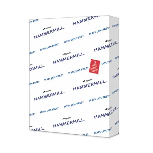 Hammermill® Copy Plus Print Paper, 92 Brightness, 3-Hole Punched, 20 lb, 8.5" x 11", White, 500 Sheets/Ream