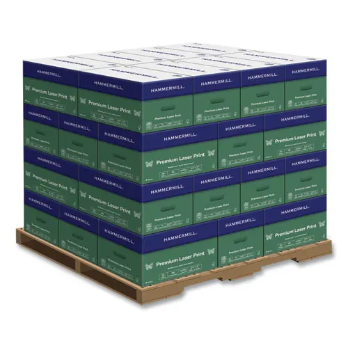 Hammermill® Premium Laser Print Paper, 98 Bright, 28 lb, 8.5 x 11, White, 500 Sheets/Ream, 8 Reams/Carton