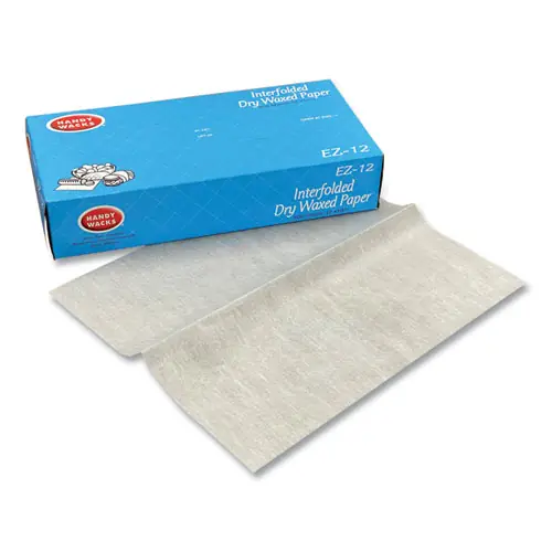 Handy Wacks© Interfolded Dry Waxed Paper Deli Sheets, 10.75 x 12, 500/Box, 12 Boxes/Carton