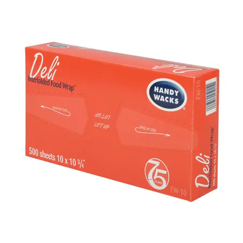 Handy Wacks© Interfolded Food Wrap Deli Sheets
