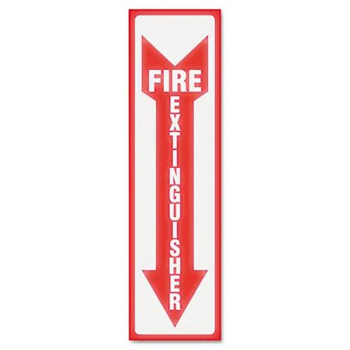 Headline® Sign Glow In The Dark Sign, Fire Extinguisher