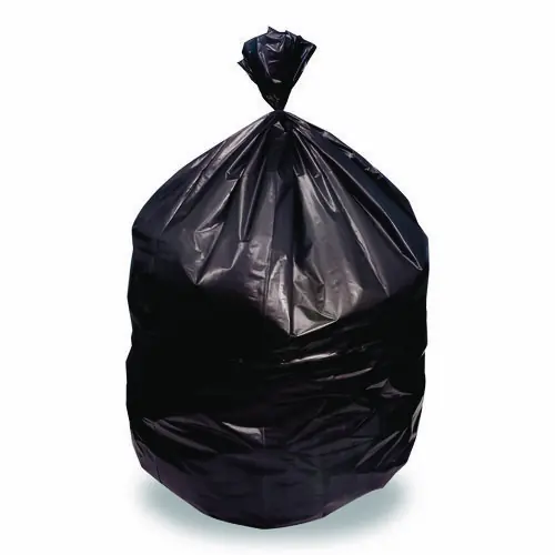 Heritage Linear Low Density Can Liners, 56 gal, 1.5 mil, 46" x 50", Black, 100/Carton