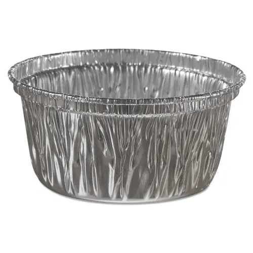 HFA® Aluminum Baking Cups, 4 oz, 3.38" Diameter x 1.56" h, 1,000/Carton