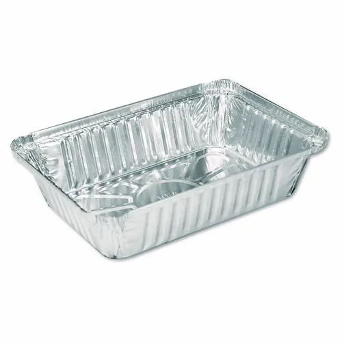 HFA® Aluminum Oblong Pan, 2.25 lb Capacity, 5.94" x 8.44" x 1.81", Silver, 500/Carton
