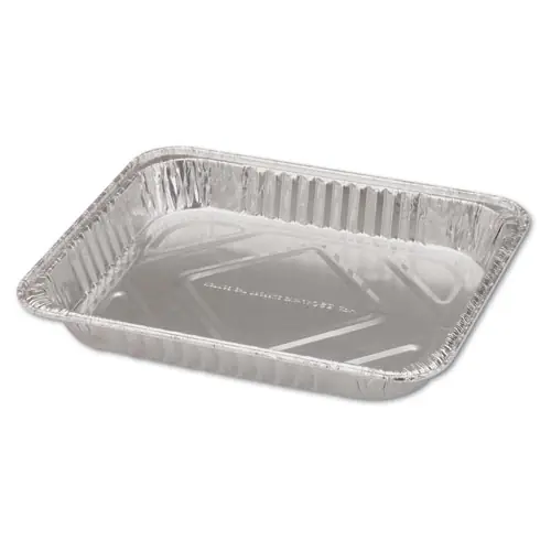 HFA® Aluminum Steam Table Pans, Half-Size Shallow, 1.69" Deep, 10.38 x 12.75, 100/Carton