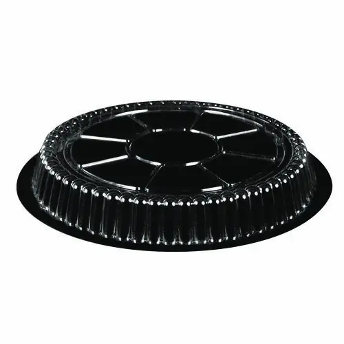 HFA® Plastic Dome Lids, Fits Round Pan 2046, 9" Diameter x 0.88" High, Clear, 500/Carton
