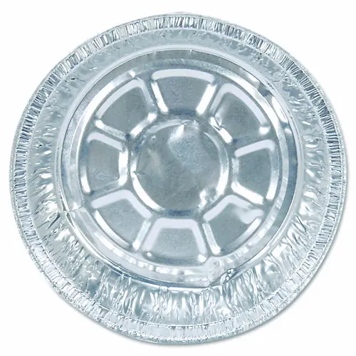 HFA® Round Aluminum Container, 24 oz, 7" Diameter, Silver, 500/Carton