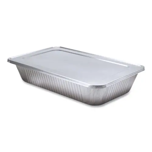 HFA® Steam Table Pan Lids, Full Curl Edge, Fits Full-Size Pan, 50/Carton