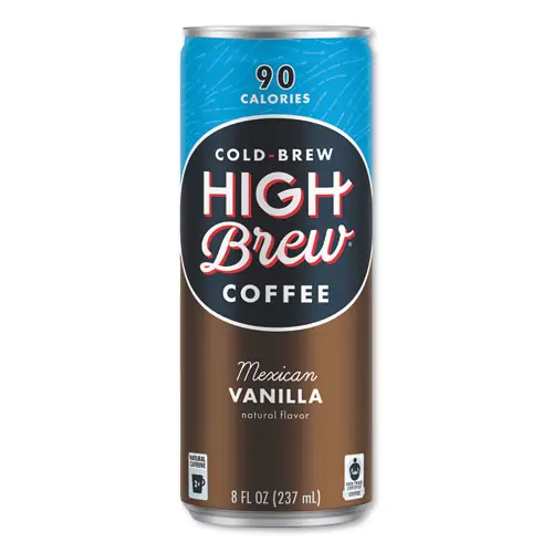 HIGH Brew® Coffee Cold Brew Coffee + Protein, Mexican Vanilla, 8 oz Can