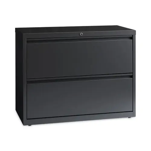 Hirsh Industries® Lateral File Cabinet, Charcoal, 36"W x 18.62"D x 28"H, 2-Drawer, Letter/Legal/A4 Size