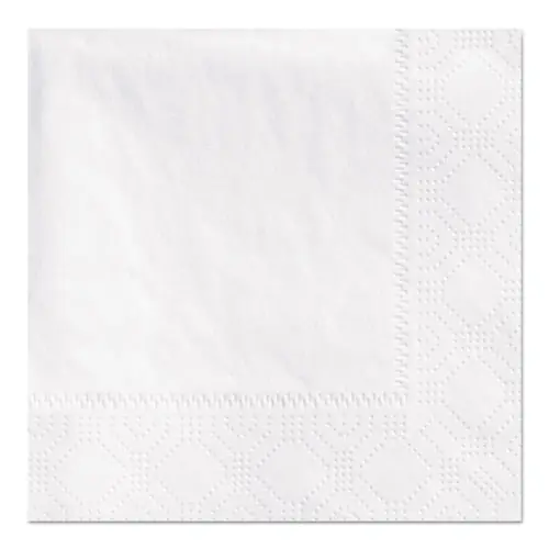 Hoffmaster® Beverage Napkins, White, 2-Ply, Embossed, 9.5" x 9.5", 1000/Carton