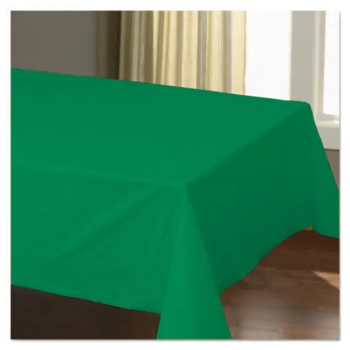 Hoffmaster® Cellutex Table Covers, Tissue/Polylined, 54" x 108", Jade Green, 25/Carton (Non-Stock Item - Extended Delivery Time)