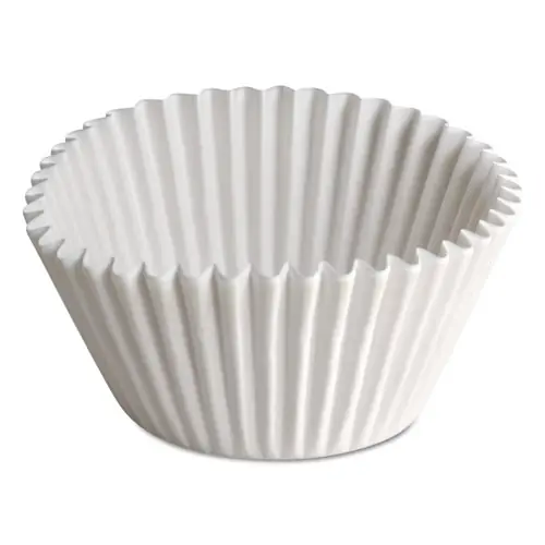 Hoffmaster® Fluted Bake Cups, White, Paper, 500/Pack, 10 Packs/Carton