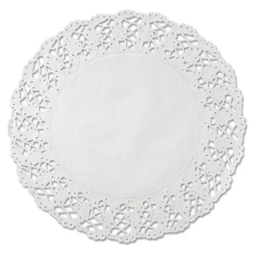 Hoffmaster® Kenmore Lace Doilies, Round, 16.5", White, 500/Carton