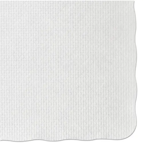 Hoffmaster® Knurl Embossed Scalloped Edge Placemats, White, 1,000/Carton