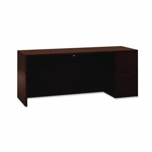 HON® 10500 Series Full-Height Left Pedestal Credenza, Mahogany, 72"W x 24"D x 29.5"H