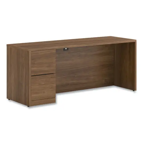 HON® 10500 Series Full-Height Left Pedestal Credenza, Pinnacle Finish, 72"W x 24"D x 29.5"H