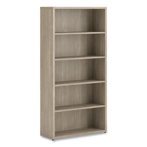 HON® 10500 Series Laminate Bookcase, Five Shelves, Kingswood Walnut, 36" x 13" x 71"