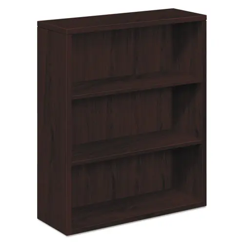 HON® 10500 Series Laminate Bookcase, Three-Shelf, Mahogany