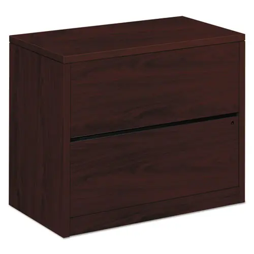 HON® 10500 Series Lateral File, 2 Legal/Letter-Size File Drawers, Mahogany