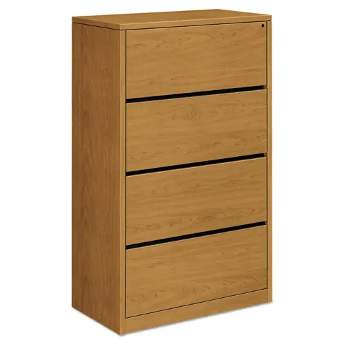 HON® 10500 Series Lateral File, Harvest Finish, 4-Drawer, 36"W x 20"D x 59.13"H