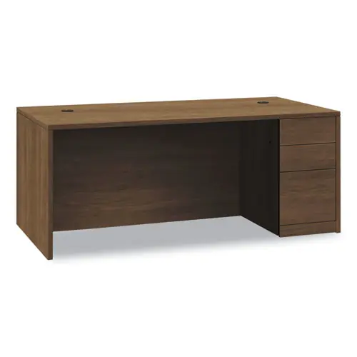 HON® 10500 Series Single Full-Height Pedestal Desk, Right: Box/Box/File