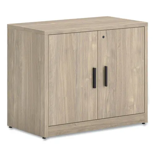 HON® 10500 Series Storage Cabinet with Doors, Kingswood Walnut, 36" x 20" x 29.5"