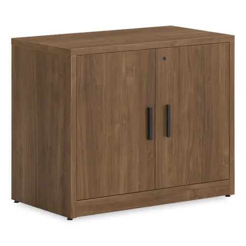 HON® 10500 Series Storage Cabinet with Doors, Pinnacle Finish, 36"W x 20"D x 29.5"H, Two Shelves