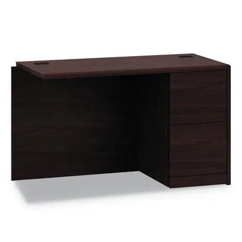 HON® 10700 Series Full Right Pedestal Return, Mahogany, 48"W x 24"D x 29.5"H