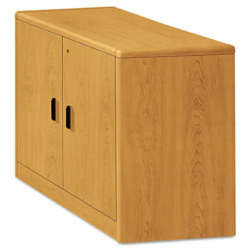 HON® 10700 Series Locking Storage Cabinet, 36w x 20d x 29.5h, Harvest