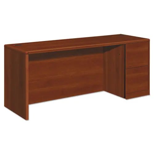 HON® 10700 Series Right Pedestal Credenza, Cognac, 72"W x 24"D x 29.5"H