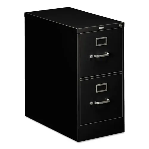 HON® 310 Series Vertical File, 2 Drawer, Letter-Size, Black
