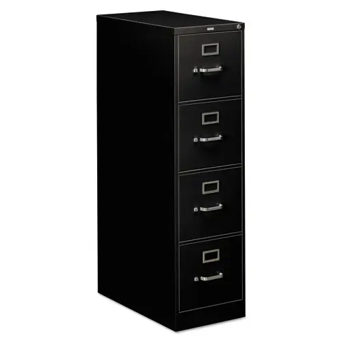 HON® 310 Series Vertical File, 4 Letter-Size File Drawers, Black