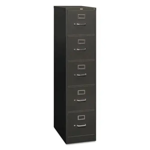 HON® 310 Series Vertical File, 5 Letter-Size File Drawers, Charcoal