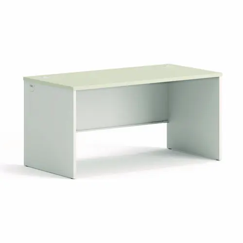 HON® 38000 Series Desk Shell, Light Gray/Silver