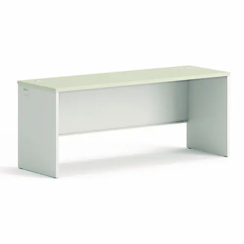 HON® 38000 Series Desk Shell, Light Gray/Silver, 72"W x 24"D x 30"H